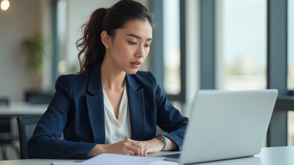 Профессионал работает с аналитикой на современном рабочем столе в офисе