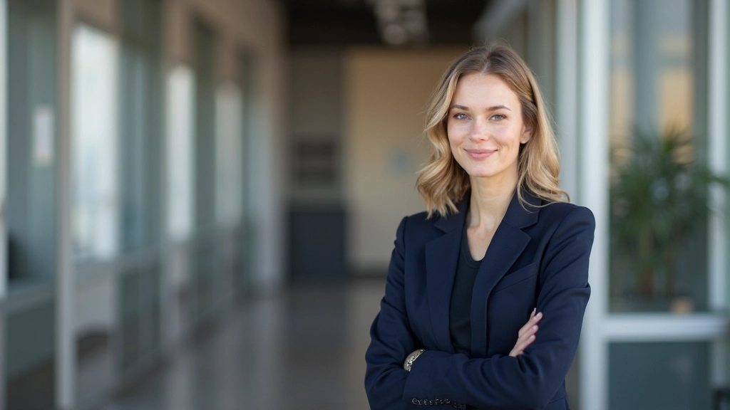 Профессиональный портрет специалиста в деловом костюме